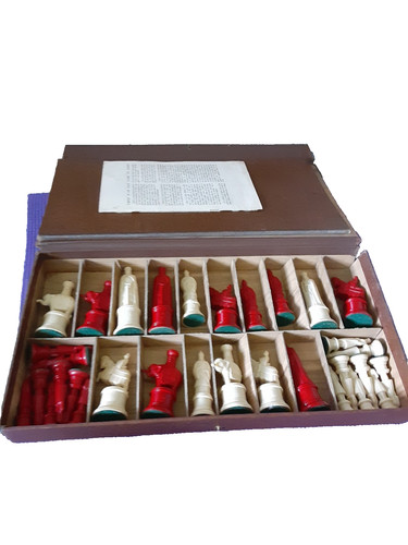 Antique kingsway chess - chess, set